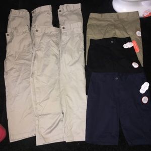 New boys uniform bottoms pants and shorts size 10